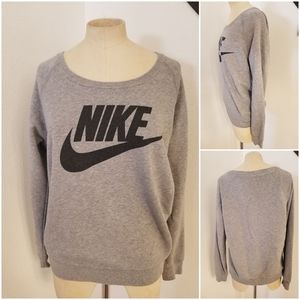 Nike Gray Crew Neck Sweater